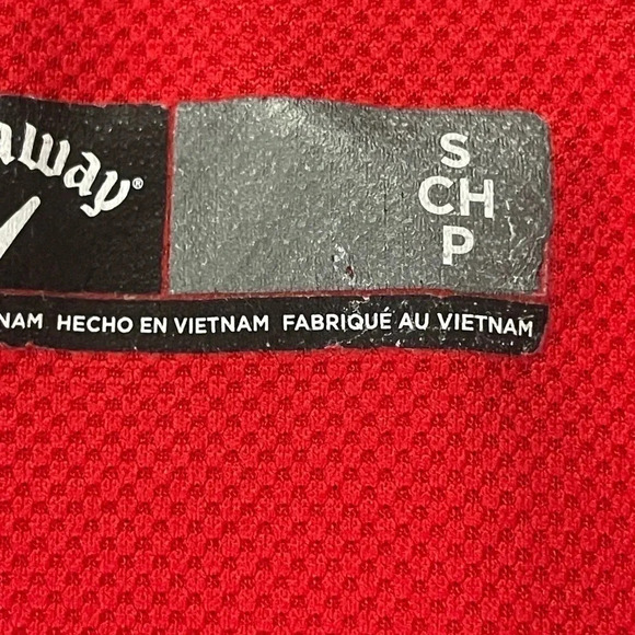 Callaway Mens Red Golf Polo T Shirt Size Small - Picture 3 of 3